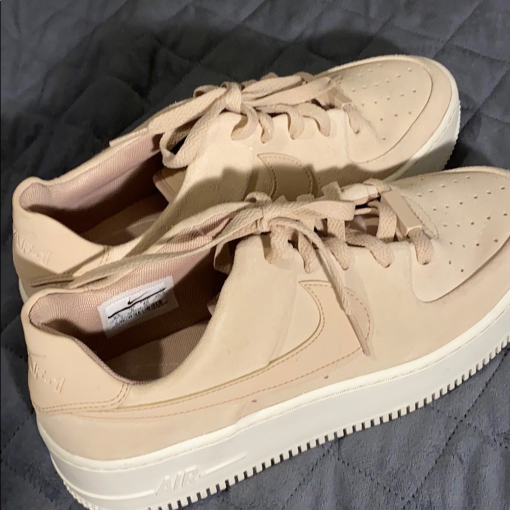 Nike light pink air forces